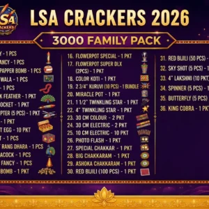 LSA Crackers 3000 Family Pack – 36 Items