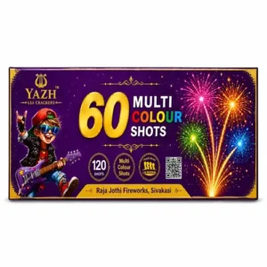 60 Shots Multi Colour Crackling